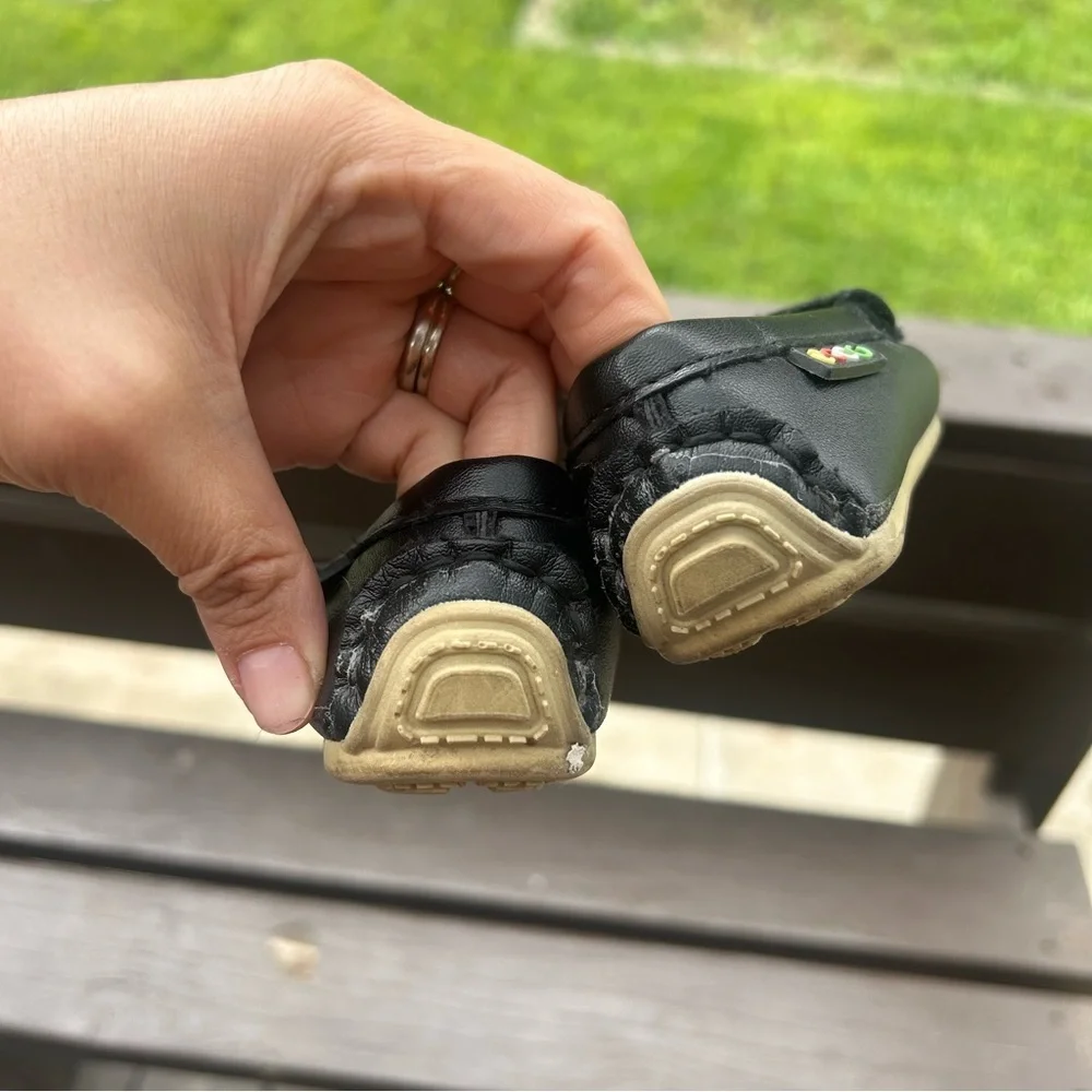 ECCO Kids leather Black Loafers‎